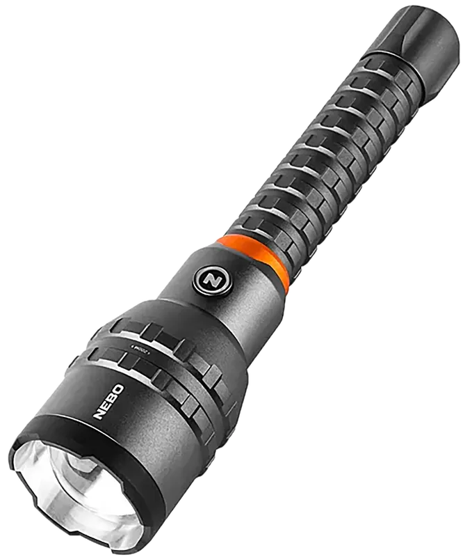 Davinci 12000L Black Anodized Flashlight with White LED - 300 to 12,000 Lumens