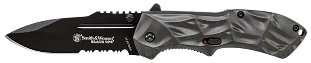 Smith & Wesson Black Ops Folding Tanto Knife with Pocket Clip