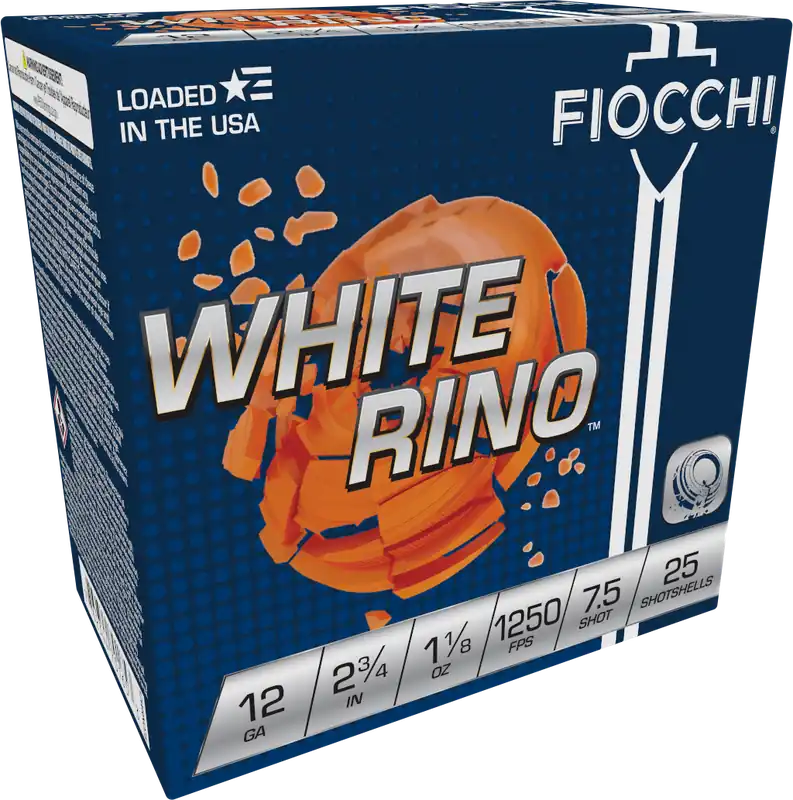 Fiocchi Exacta Target White Rino 12 Gauge 7.5 Shot 25/Box