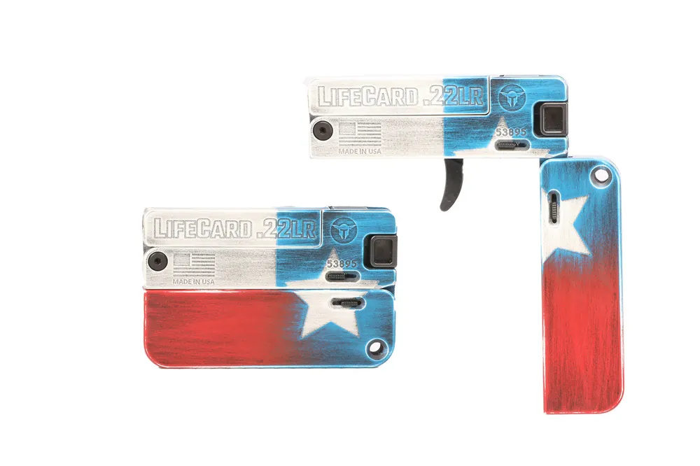 LIFECARD 22LR Texas Flag Edition