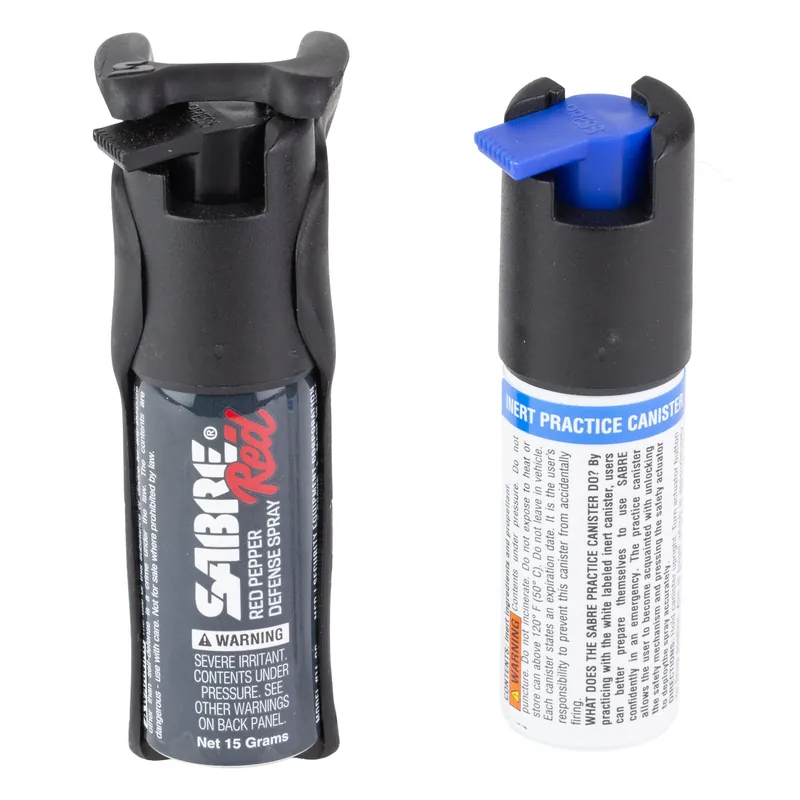 Sabre Quick Grip Pepper Spray, Black, .54oz Aerosol Can