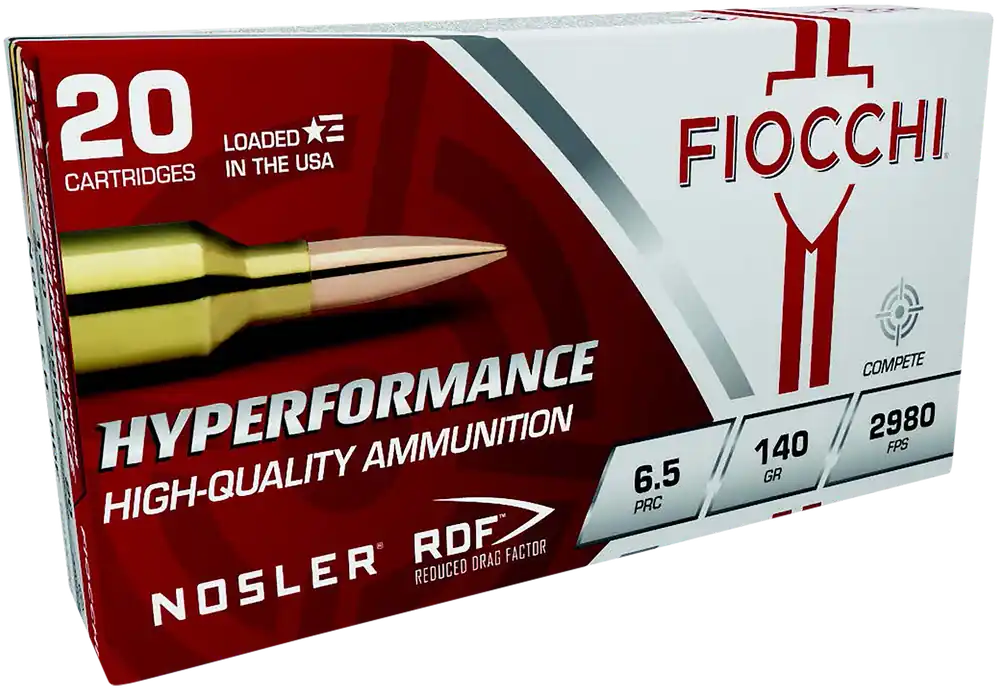 Fiocchi Hyperformance Match 6.5PRC 140gr Nosler RDF - 20 Rounds/Box