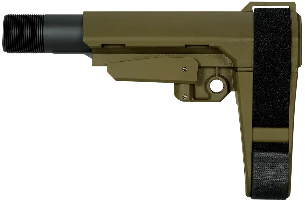 SBA3X04SB SBA3 X OD Green 5-Position Adjustable Stock for AR-Platform (Tube Excluded)