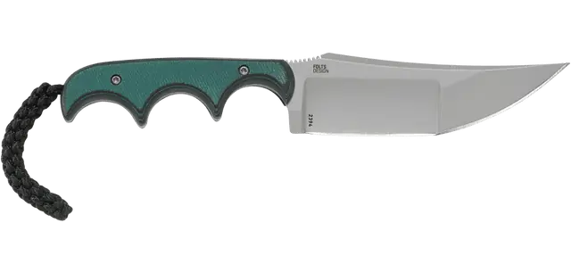 Columbia River CRKT Min Katana 3.56in Green/Black Knife