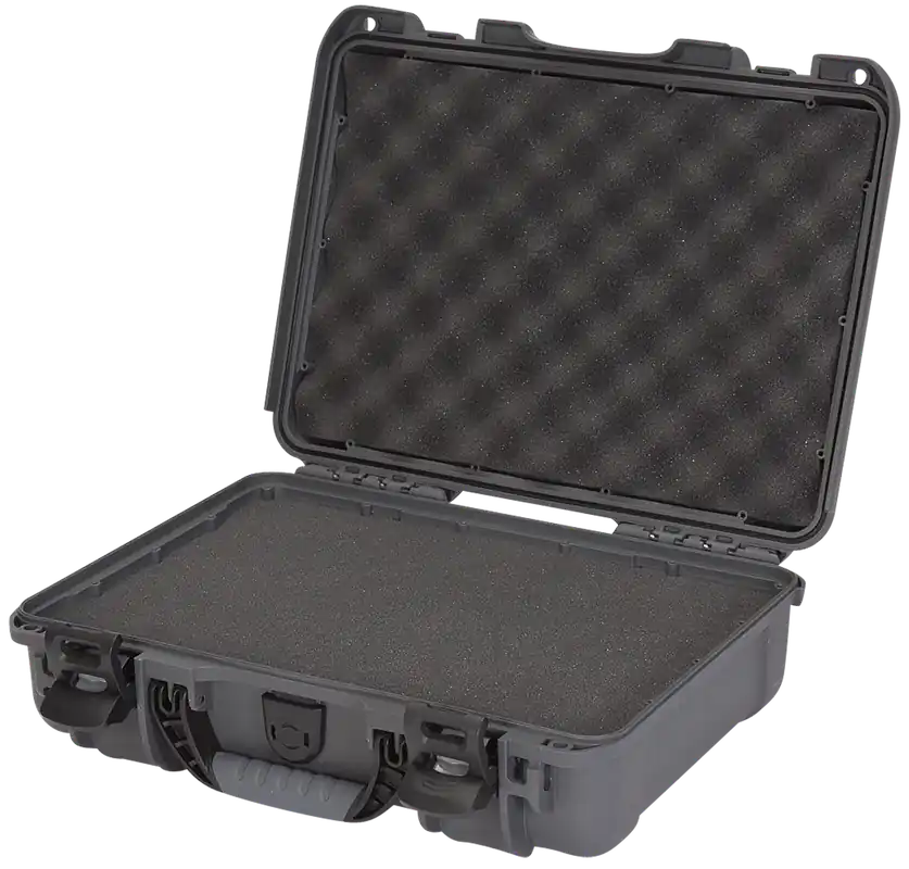 Nanuk 910 Waterproof Graphite Resin Case with Foam Padding & Airline Approval