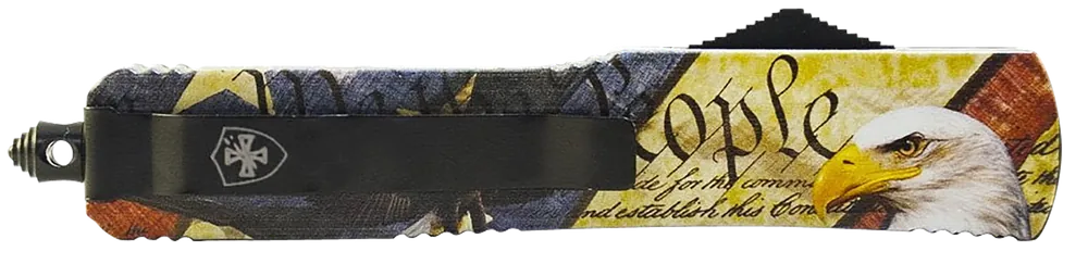 Templar Knife MZEG321 "We The People" Eagle OTF with Stonewashed D2 Blade and Aluminum Zinc Handle