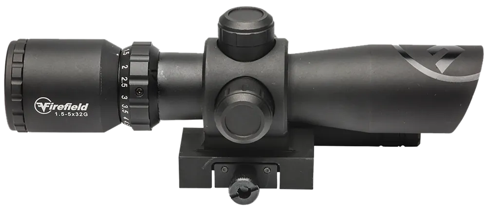 Firefield Barrage 1.5-5x32mm Scope with Green Laser and Illuminated Mil-Dot Reticle
