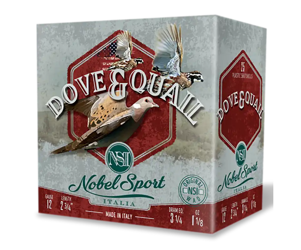 Nobel/Eurosports 12 Gauge Dove & Quail Shotgun Shells - 250 Rounds