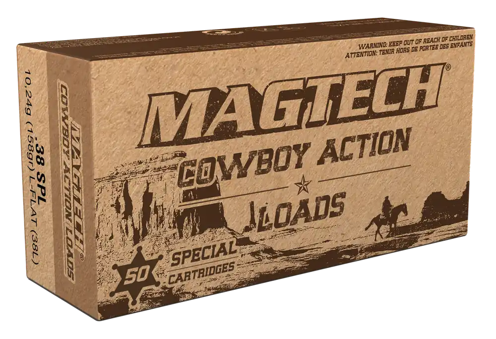 Magtech 38L Cowboy Action .38 Special 158gr LFN Ammo - 50 Rounds/Box, 20 Boxes/Case