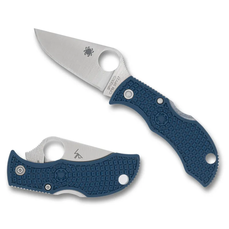 Spyderco Manbug 1.96" Folding Knife CPM SPY27 Blue