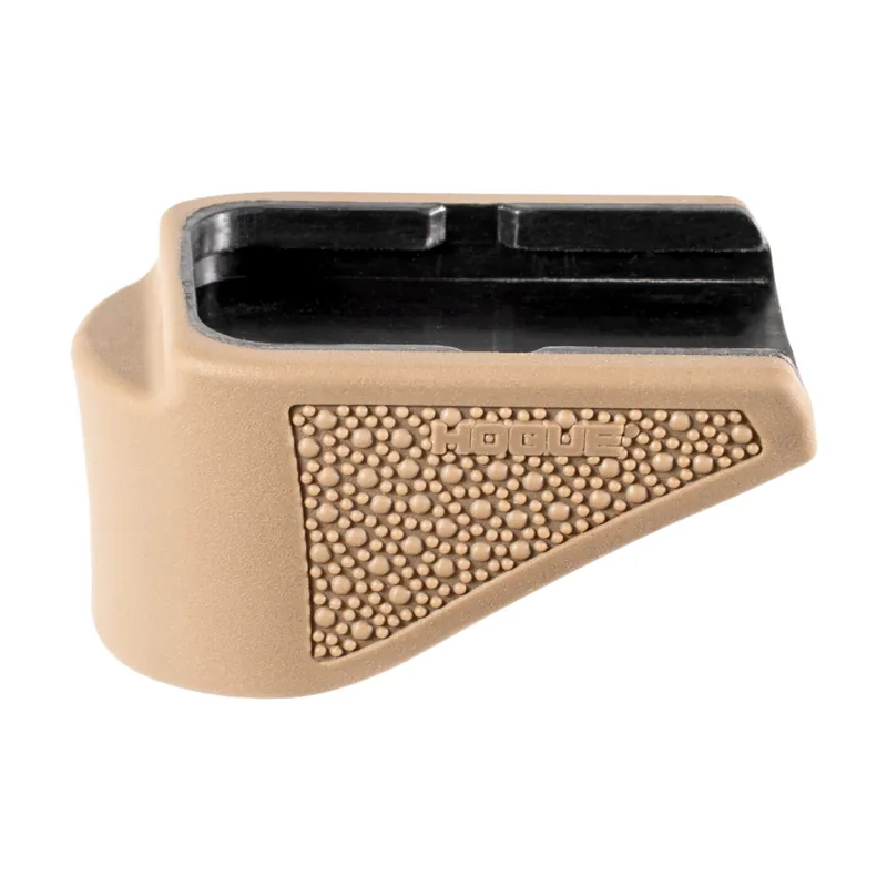 Hogue Glock 26 9mm Grip Extension Base Pad 10rd FDE