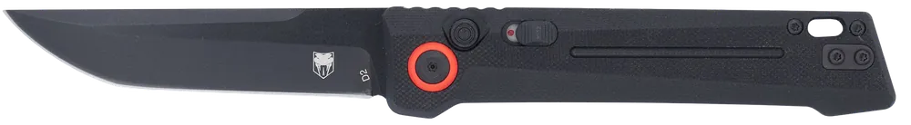 CobraTec Inferno OTF Tanto Knife with Black TiCN D2 Blade and Textured Handle