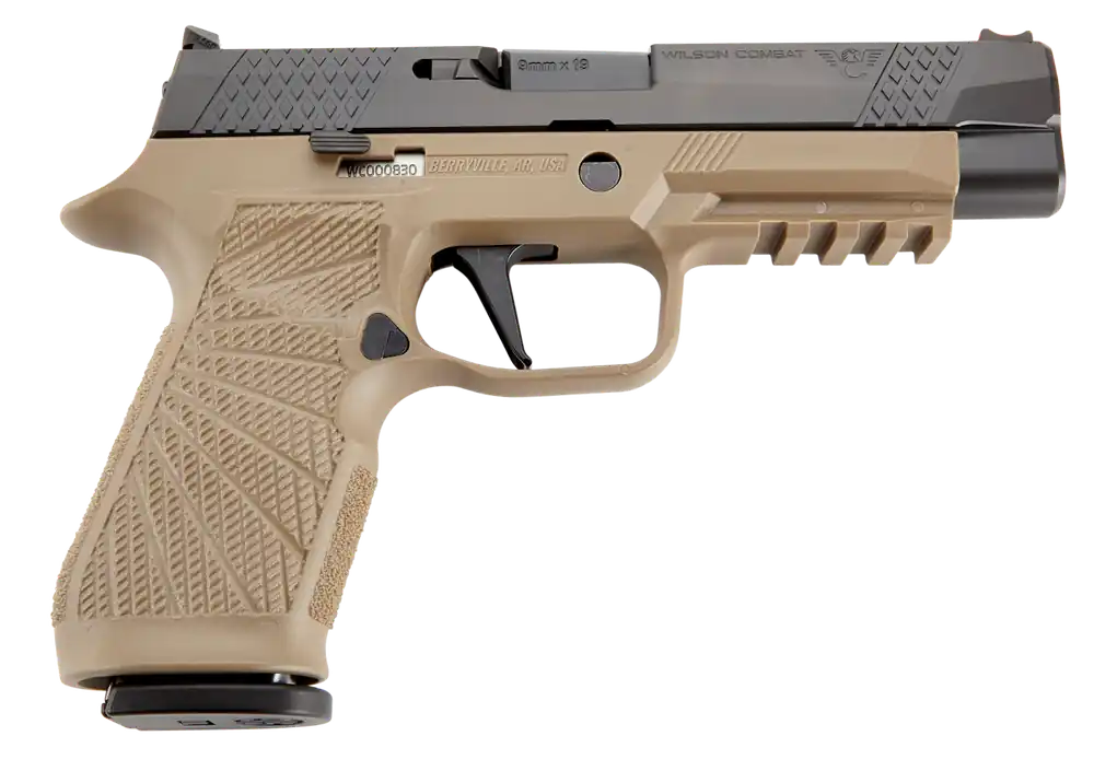 Wilson Combat P320 9mm 17+1 Tan/Black DLC with Curved Trigger