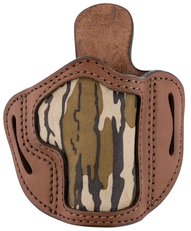 1791 Gunleather BH2.1 Optic Ready OWB Holster for Glock 17/Springfield XD/S&W Shield - Brown/Mossy Oak Leather, Right Hand