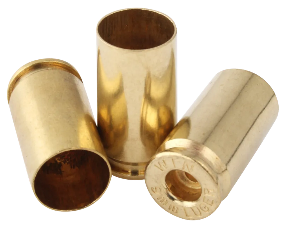 Premium Reconditioned 9mm Luger Handgun Brass - 250 Unprimed Cases