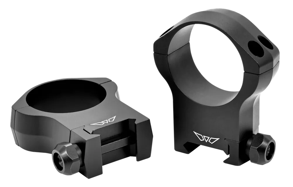 Warne Mountain Tech 35mm Ultra High Scope Rings - Matte Black 0 MOA