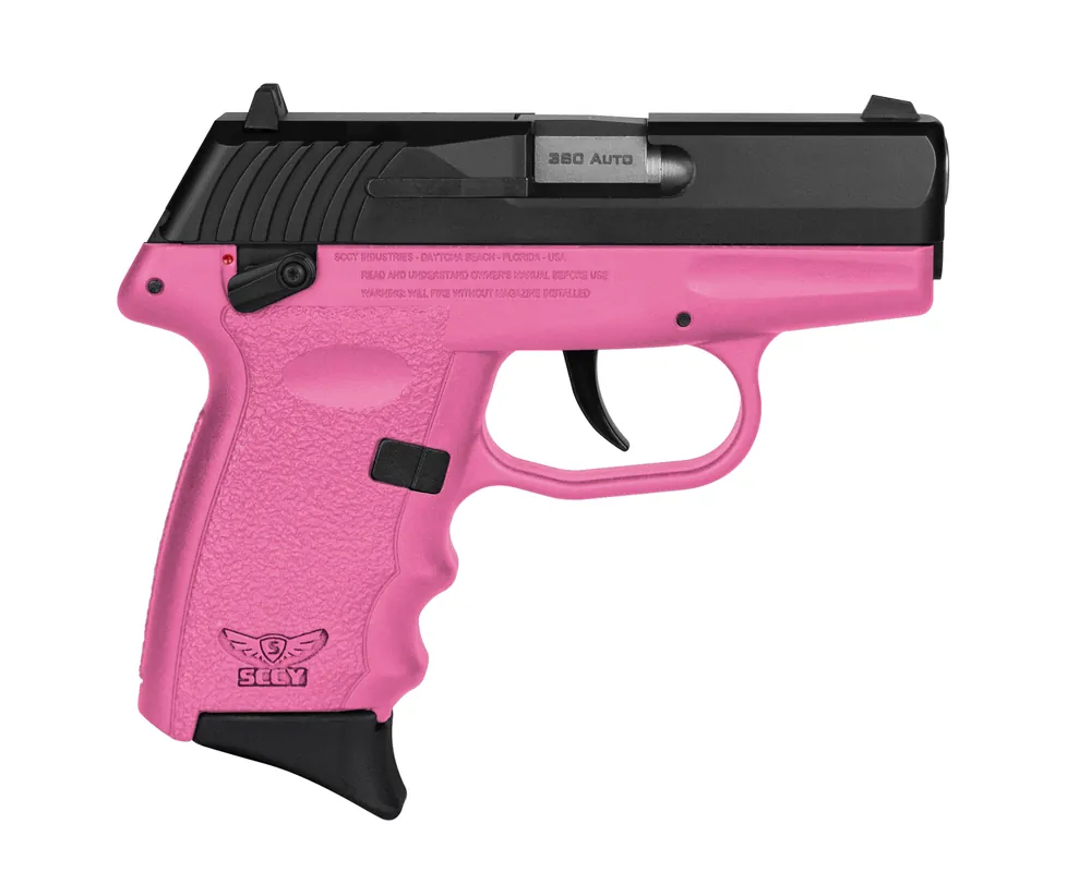 SCCY CPX-4 380 ACP Pistol, Pink Polymer, Black Nitride Slide, 10+1 Capacity