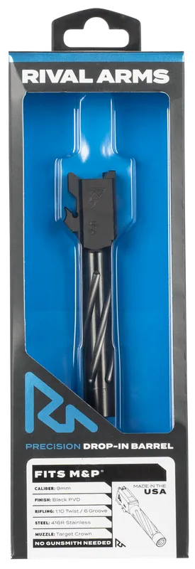 Precision V1 Drop-In Barrel for S&W M&P 9mm Luger - Black PVD Finish