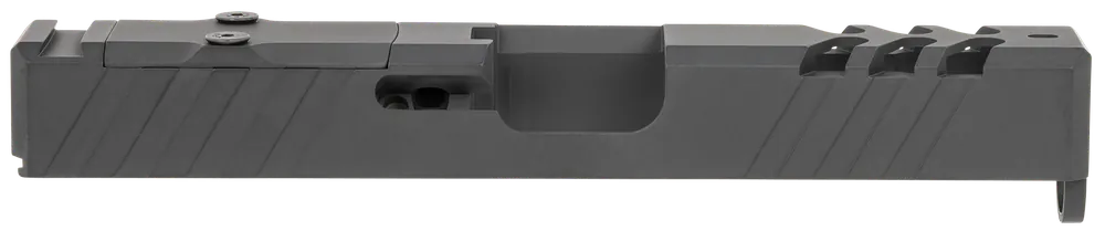 TacFire 9mm Luger Graphite Black Cerakote Slide for Glock 19 Gen3 with Optics Cut & Ports