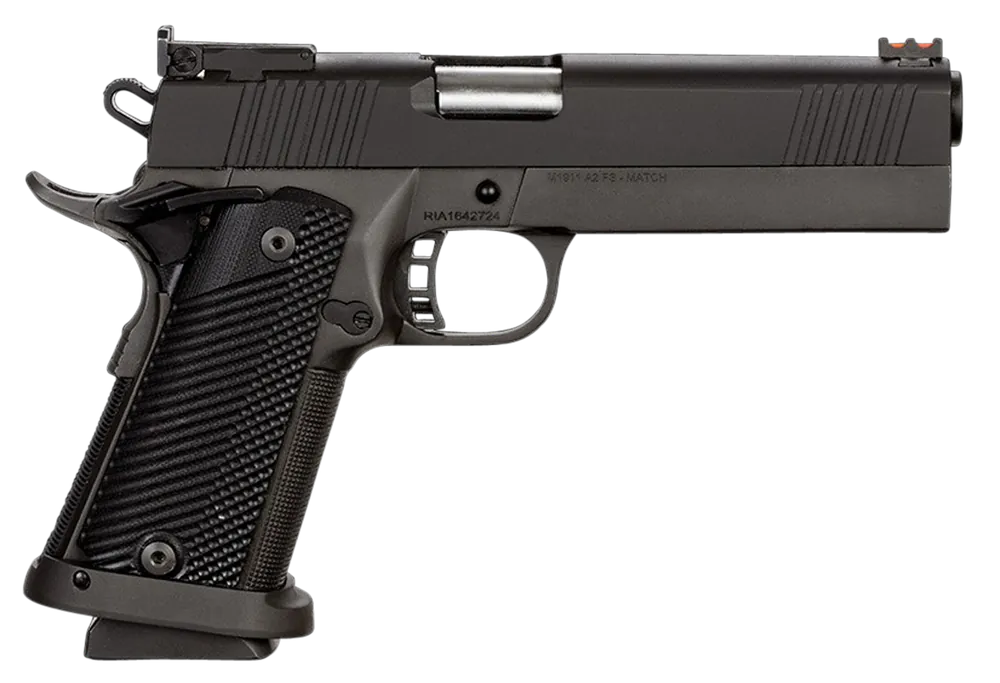 Rock Island Pro Ultra Match HC .40 S&W 5" Barrel, 16+1 Capacity, Black Parkerized Finish, Beavertail Frame, Serrated Slide, Black G10 Grip