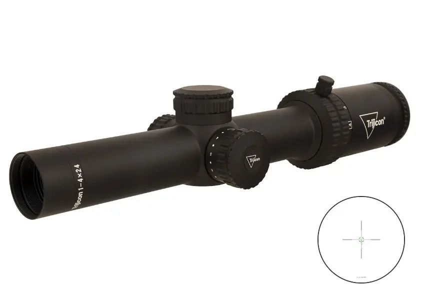 CREDO 1-4x24 Black 30mm BDC Green Scope