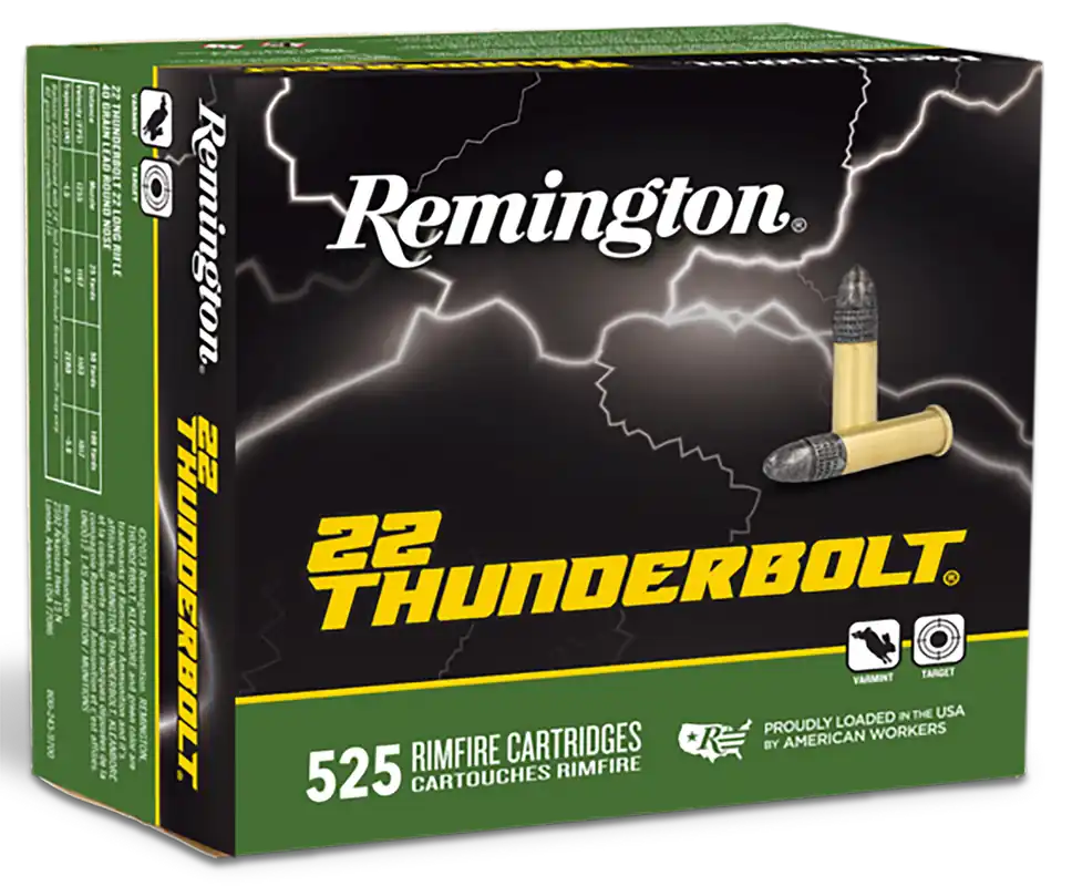 Remington Thunderbolt 22LR 40gr LRN 525 Rounds/Box