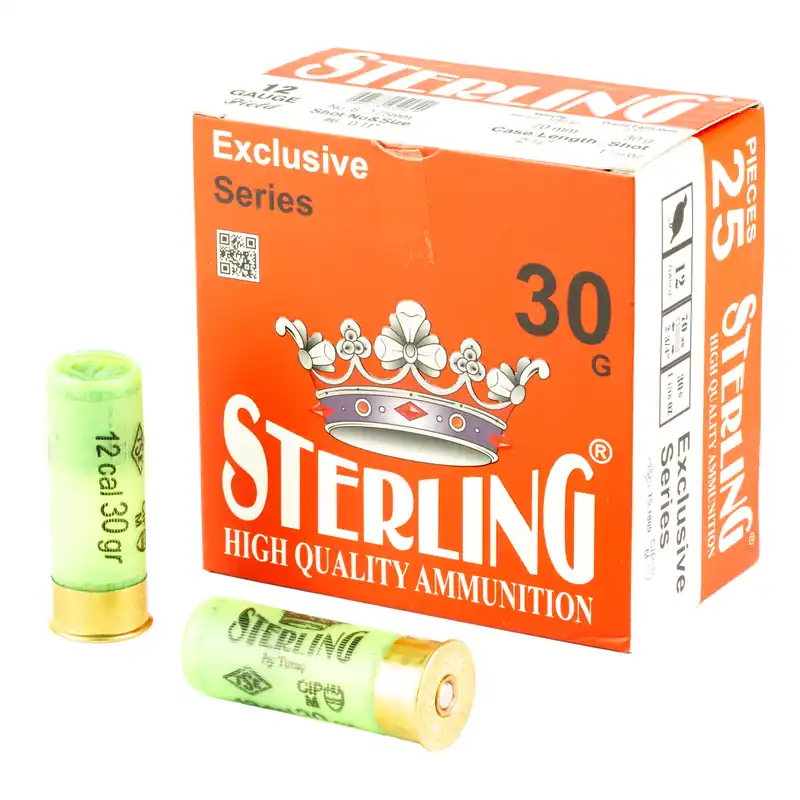 STERLING EXCLUSIVE 12GA 2.75" #6 SHOTGUN SHELLS 25/250