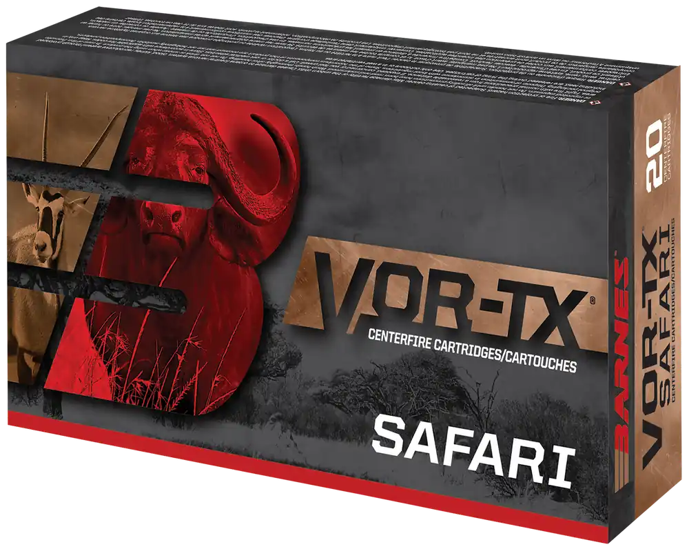 Barnes VOR-TX Safari 470 Nitro Express 500gr TSX Ammo - 20/Box