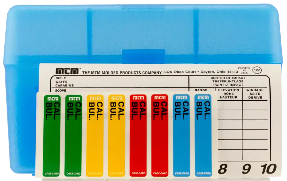 MTM Case-Gard RL5024 R-50 Multi-Caliber 50rd Clear Blue Polypropylene