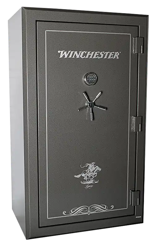 Winchester Legacy 53 Gun Safe - Electronic Lock, Fireproof, 51 Long Gun Capacity, Black 10-Gauge Steel