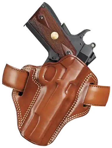 Galco CM112 Combat Master Tan Leather Belt Slide for S&W K Frame & Ruger Security-Six, Right Handed