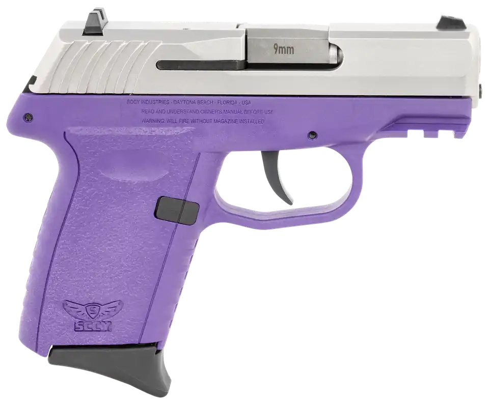 SCCY CPX-2 Gen3 9mm Pistol, Purple, 10+1 Capacity, No Thumb Safety