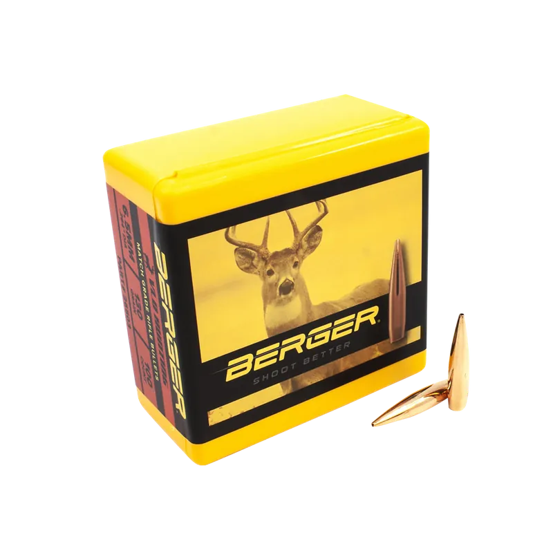 Berger Bullets 6.5 Creedmoor 130gr VLD Hunting Match Grade - 100 Rounds