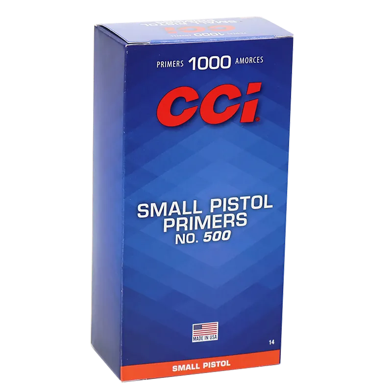 CCI 0014 Standard Pistol No. 500 Small Pistol Multi Caliber Handgun 1000 Rounds/Box