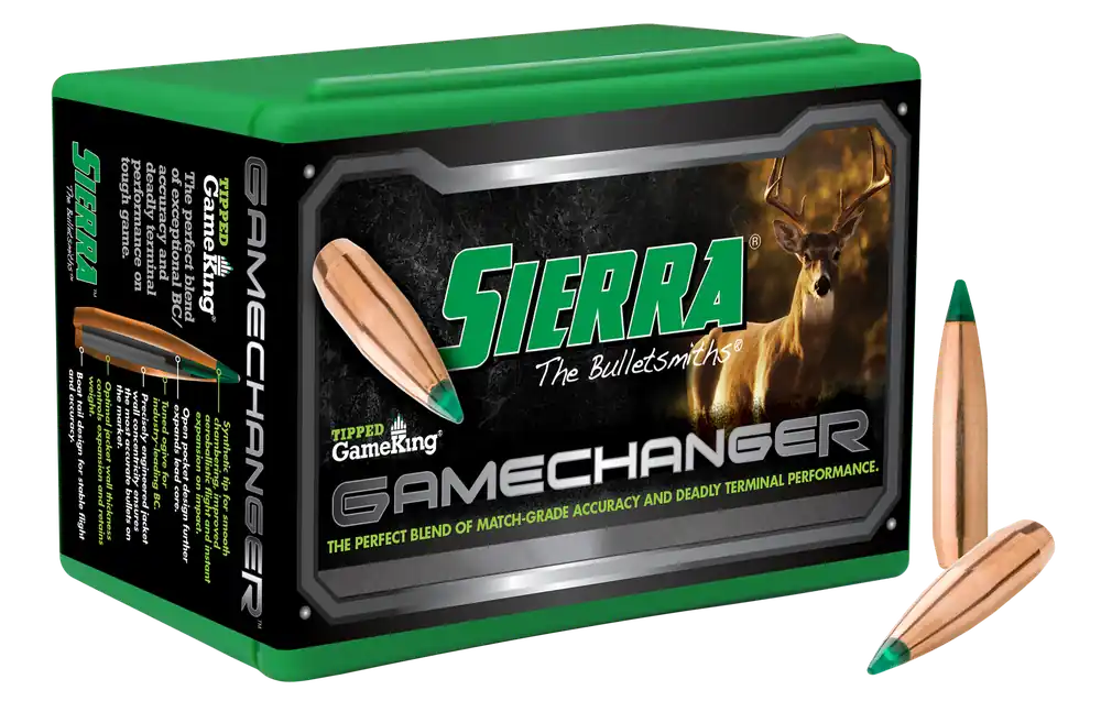 Sierra 4110 6mm 100gr Tipped GameKing Bullets - 100 Count Box