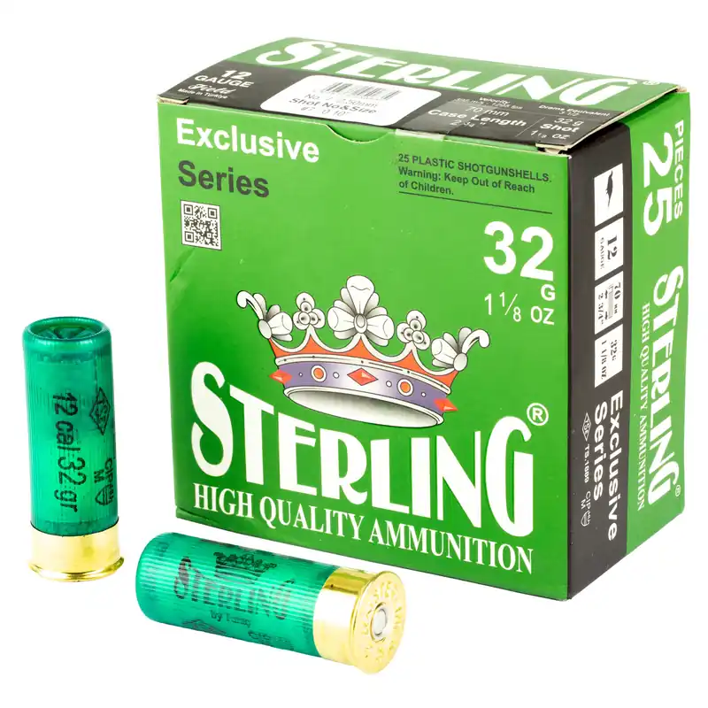STERLING EXCLUSIVE 12GA 2.75" #7 SHOTGUN SHELLS 25/250