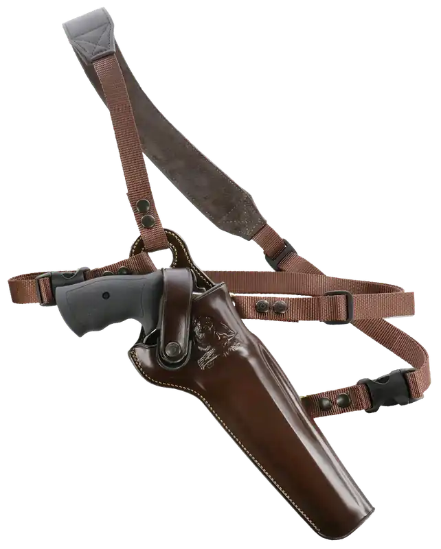 Galco Kodiak Chest Holster for Ruger Blackhawk & Freedom Arms 83 - Right Hand, Havana Brown Leather