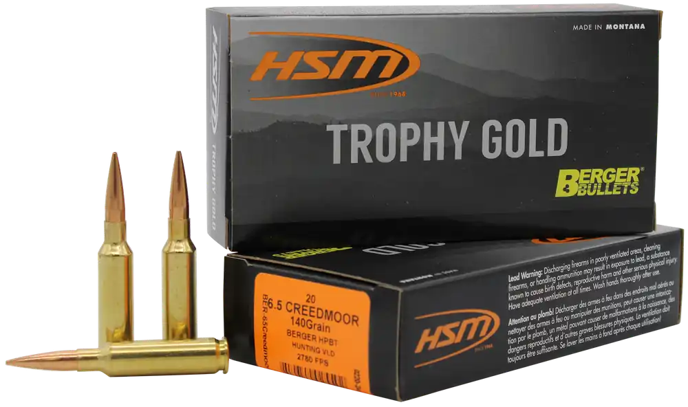 HSM 6.5 Creedmoor 140gr Berger Hybrid Tactical OTM 20/Box
