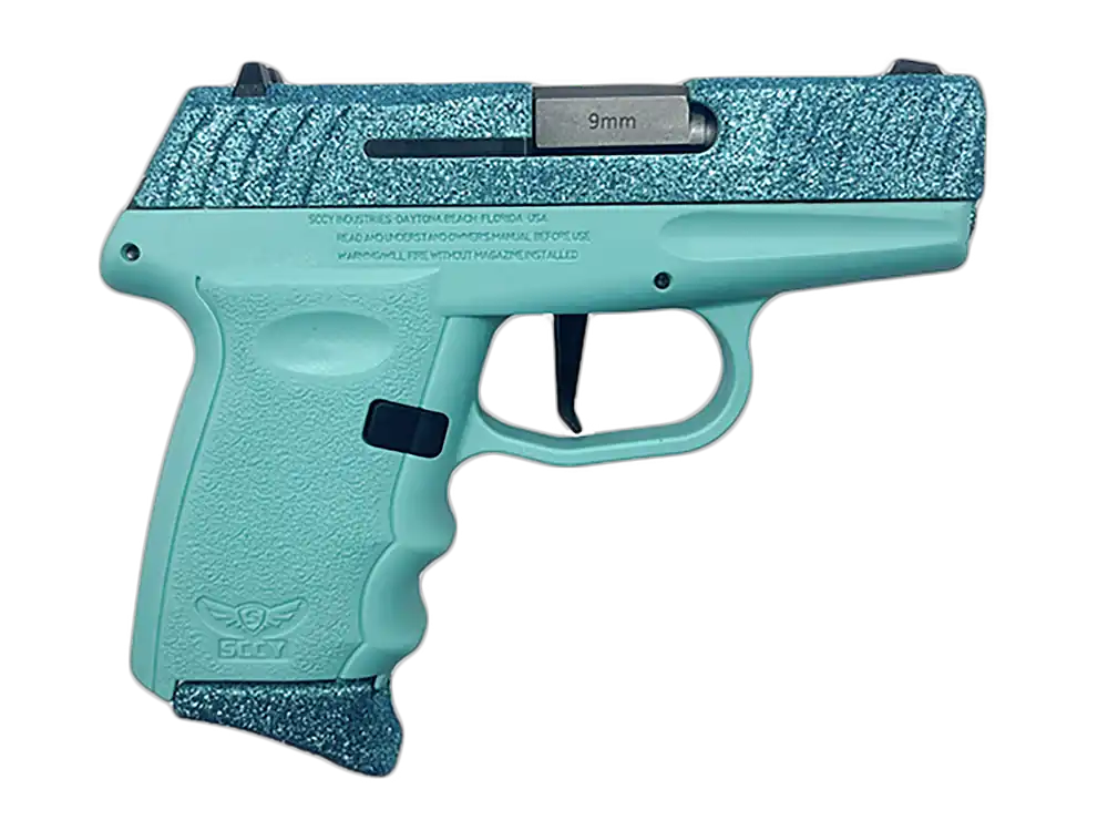SCCY DVG-1 Sub-Compact 9mm Pistol, Crystal Blue, Optic Ready, 10+1 Capacity