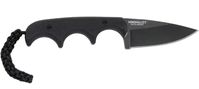CRKT 2384KC Minimalist 2.16" Drop Blade Knife, Black