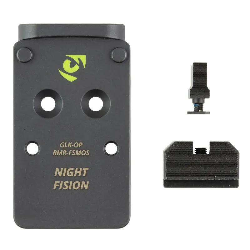 Night Fision Glock 17/19 MOS RMR Plate + Backup Sight