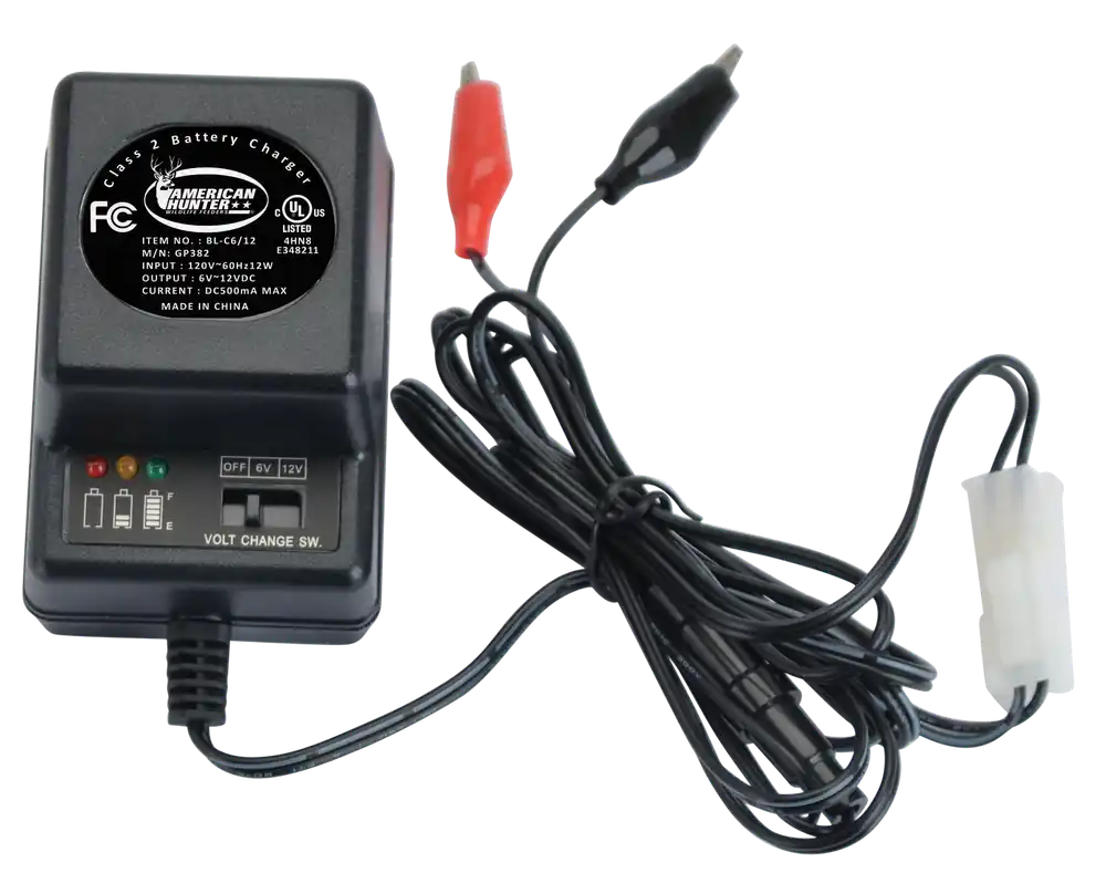 Dual Voltage Battery Charger for 6V/12V - American Hunter BLC612