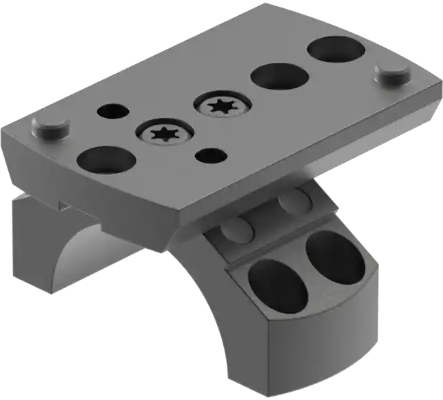 Leupold DeltaPoint Pro 1" Tube Ring Mount - Matte Black Aluminum for Picatinny/Weaver Rails