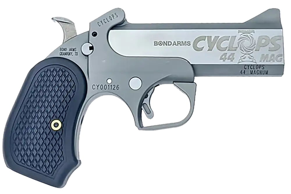 Bond Arms Cyclops 44 Mag Revolver with Engraved Barrel and Black Resin Grip