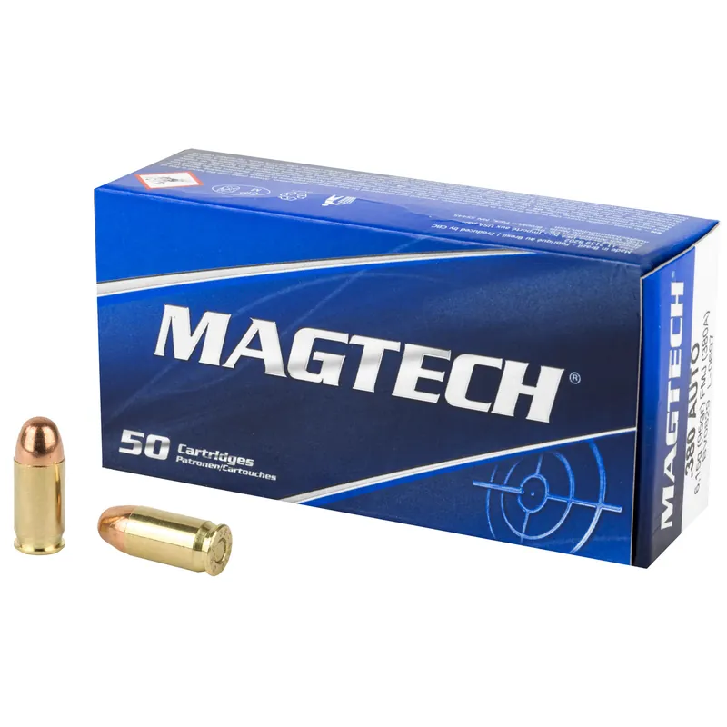 MAGTECH 380 ACP 95 Grain FMJ Ammunition - 50 Rounds/1000 Rounds