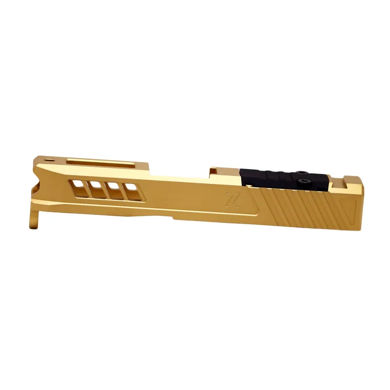 TRUE PRECISION SLIDE FOR GLOCK 43 WITH RMS CUT IN GOLD