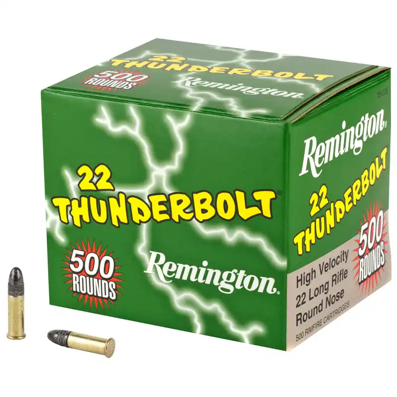 Remington Thunderbolt .22LR 40 Grain Round Nose High Speed Ammunition - 500 Rounds/5000 Rounds