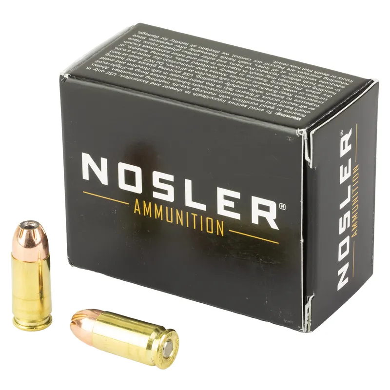 NOSLER ASP 9MM 147GR Hollow Point Ammo 20/400