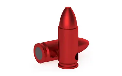 9mm Red Training Caps - 6 Pack