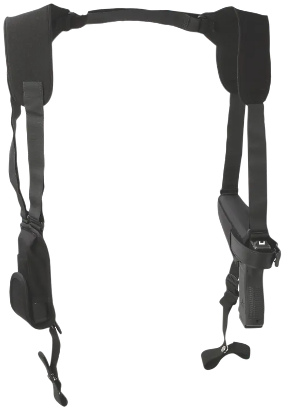 Uncle Mike's Pro-Pak Horizontal Shoulder Holster for Large Frame Pistols, Right Hand, Black Nylon, Size 05